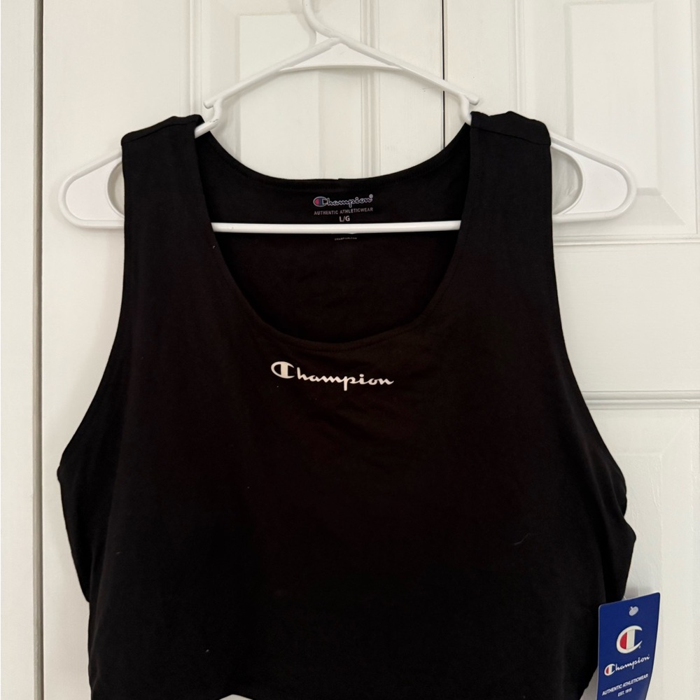 Champion Women's Black Crop Top